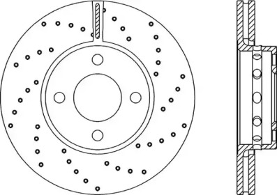 Тормозной диск (OPEN PARTS: BDRS1040.25)