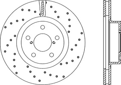 Тормозной диск (OPEN PARTS: BDRS1493.25)