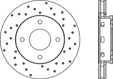 Тормозной диск (OPEN PARTS: BDRS2055.25)