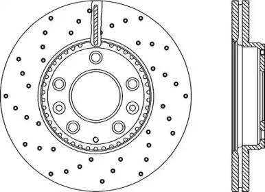 Тормозной диск (OPEN PARTS: BDRS2135.25)