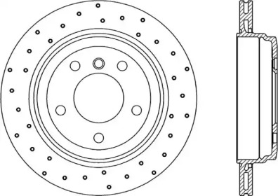 Тормозной диск (OPEN PARTS: BDRS2243.25)