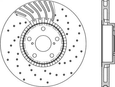 Тормозной диск (OPEN PARTS: BDRS2285.25)