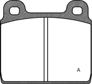 Комплект тормозных колодок (OPEN PARTS: BPA0002.20)