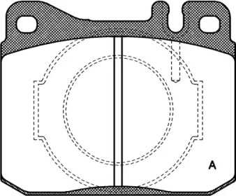 Комплект тормозных колодок (OPEN PARTS: BPA0010.40)