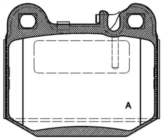 Комплект тормозных колодок (OPEN PARTS: BPA0014.40)