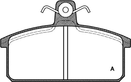 Комплект тормозных колодок (OPEN PARTS: BPA0128.00)