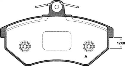 Комплект тормозных колодок (OPEN PARTS: BPA0134.40)