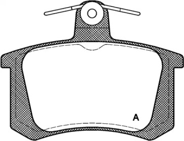 Комплект тормозных колодок (OPEN PARTS: BPA0135.20)