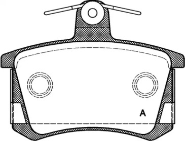 Комплект тормозных колодок (OPEN PARTS: BPA0135.40)