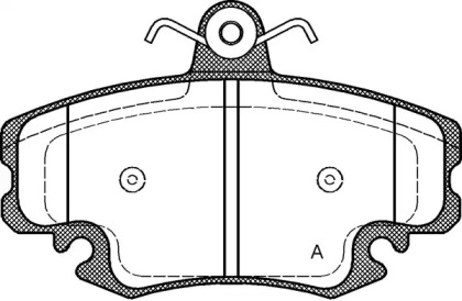 Комплект тормозных колодок (OPEN PARTS: BPA0141.20)