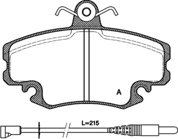 Комплект тормозных колодок (OPEN PARTS: BPA0141.32)