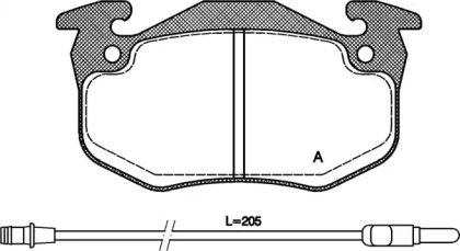 Комплект тормозных колодок (OPEN PARTS: BPA0144.32)