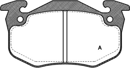 Комплект тормозных колодок (OPEN PARTS: BPA0144.80)