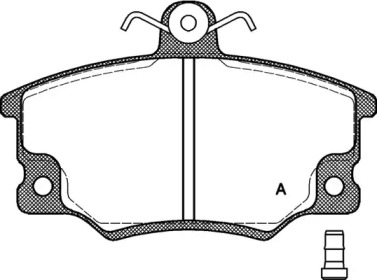 Комплект тормозных колодок (OPEN PARTS: BPA0146.14)