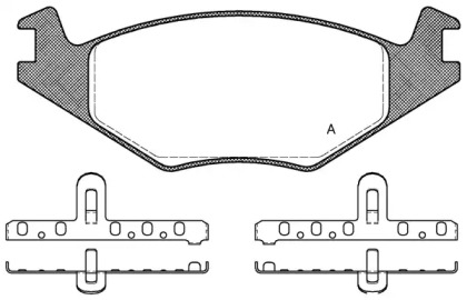 Комплект тормозных колодок (OPEN PARTS: BPA0171.20)