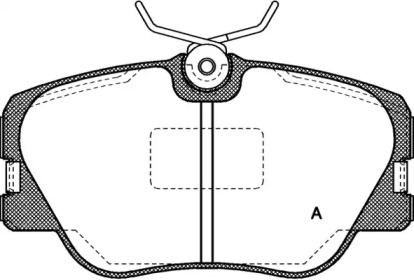 Комплект тормозных колодок (OPEN PARTS: BPA0189.00)