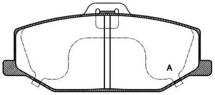 Комплект тормозных колодок (OPEN PARTS: BPA0190.10)