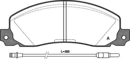 Комплект тормозных колодок (OPEN PARTS: BPA0202.02)