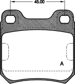 Комплект тормозных колодок (OPEN PARTS: BPA0239.00)