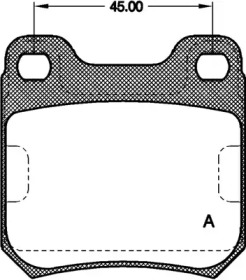 Комплект тормозных колодок (OPEN PARTS: BPA0239.40)