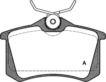 Комплект тормозных колодок (OPEN PARTS: BPA0263.01)