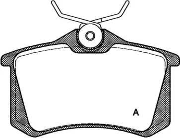 Комплект тормозных колодок (OPEN PARTS: BPA0263.10)