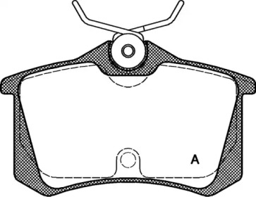 Комплект тормозных колодок (OPEN PARTS: BPA0263.20)