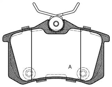 Комплект тормозных колодок (OPEN PARTS: BPA0263.74)