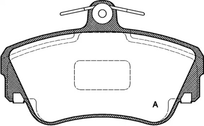 Комплект тормозных колодок (OPEN PARTS: BPA0309.10)