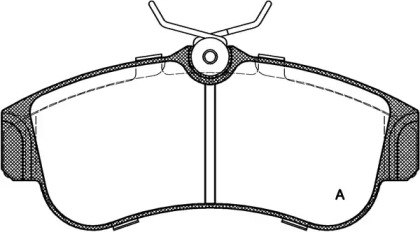 Комплект тормозных колодок (OPEN PARTS: BPA0320.00)