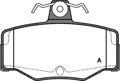 Комплект тормозных колодок (OPEN PARTS: BPA0343.00)