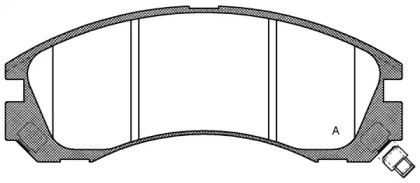 Комплект тормозных колодок (OPEN PARTS: BPA0354.32)