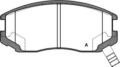 Комплект тормозных колодок (OPEN PARTS: BPA0357.22)