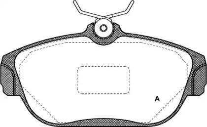 Комплект тормозных колодок (OPEN PARTS: BPA0368.00)