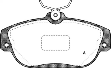 Комплект тормозных колодок (OPEN PARTS: BPA0368.10)