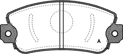 Комплект тормозных колодок (OPEN PARTS: BPA0372.00)