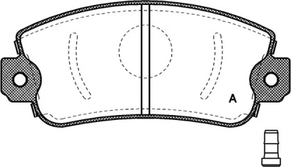 Комплект тормозных колодок (OPEN PARTS: BPA0372.02)