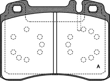 Комплект тормозных колодок (OPEN PARTS: BPA0379.00)