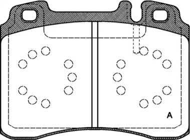 Комплект тормозных колодок (OPEN PARTS: BPA0379.20)