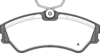 Комплект тормозных колодок (OPEN PARTS: BPA0383.00)