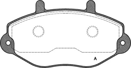 Комплект тормозных колодок (OPEN PARTS: BPA0392.00)