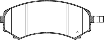 Комплект тормозных колодок (OPEN PARTS: BPA0396.10)