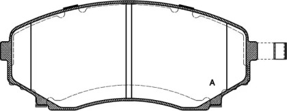 Комплект тормозных колодок (OPEN PARTS: BPA0397.22)