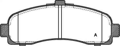 Комплект тормозных колодок (OPEN PARTS: BPA0431.10)