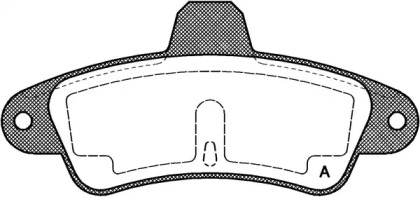 Комплект тормозных колодок (OPEN PARTS: BPA0433.00)