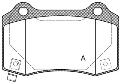 Комплект тормозных колодок (OPEN PARTS: BPA0434.54)