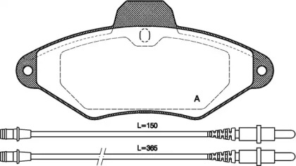 Комплект тормозных колодок (OPEN PARTS: BPA0438.04)