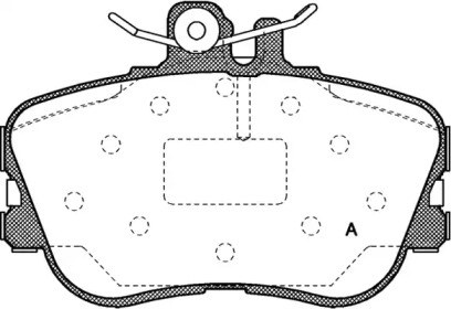 Комплект тормозных колодок (OPEN PARTS: BPA0445.00)