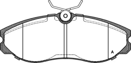 Комплект тормозных колодок (OPEN PARTS: BPA0462.00)