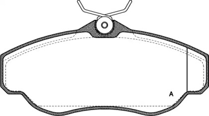 Комплект тормозных колодок (OPEN PARTS: BPA0576.00)